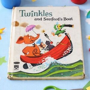 Vintage 1962 Twinkles and Sanford's Boat Whitman Hardcover Book